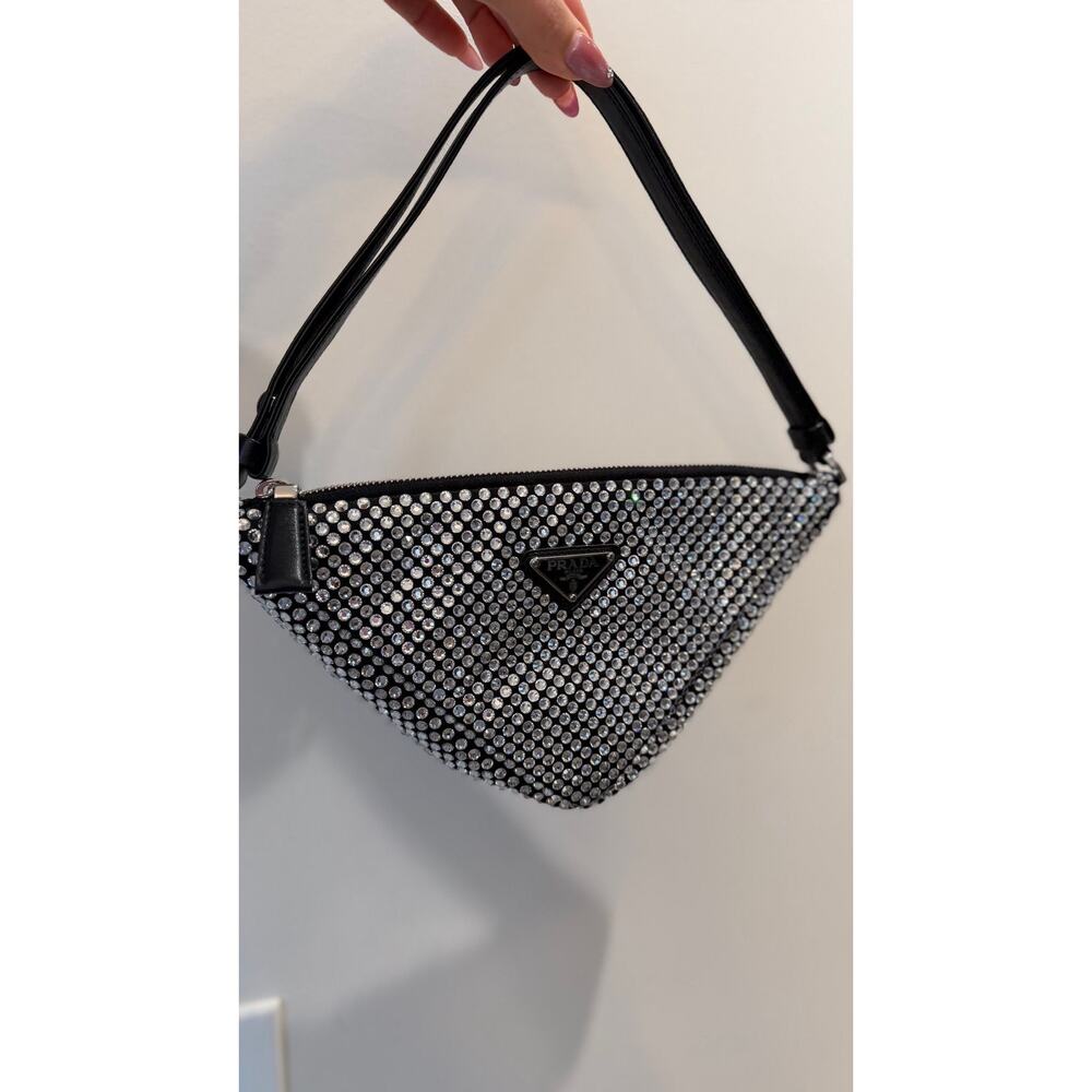 🖤SOLD🖤 Prada Black Re-edition Embellished Shoulder Bag - Picture 2 of 4